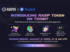 Rasper AI Wallet's RASP Token Set To Launch On Toobit, Posing A Formidable Challenge To AI Market Leaders: The Graph (GRT), SingularityNET (AGIX), and Ocean Protocol (Ocean)