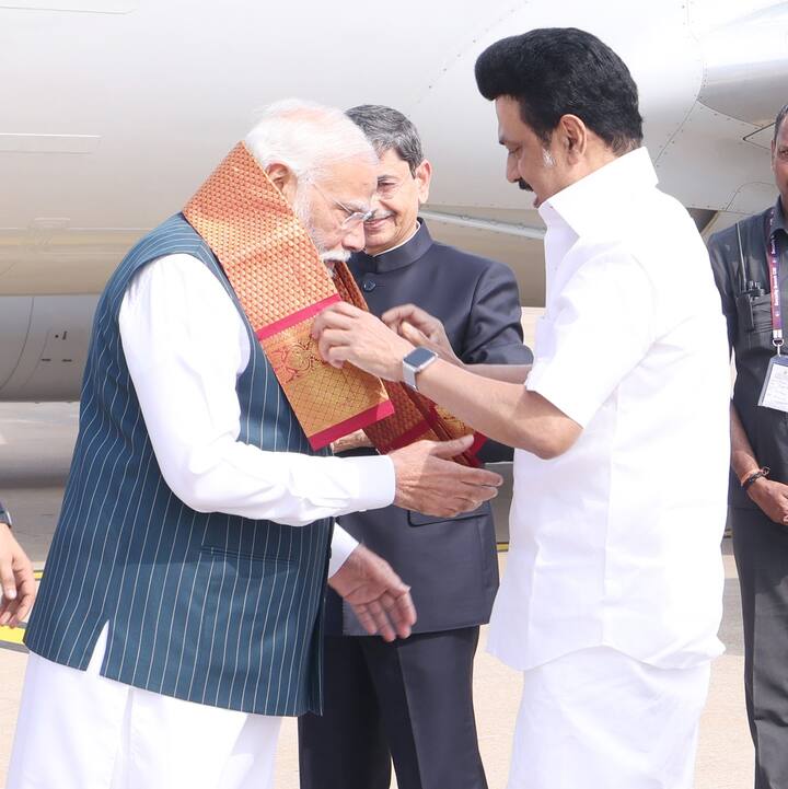 However, in response, Chief Minister Stalin urged PM Modi to declare the heavy showers and deluge as 'severe natural disasters' and release appropriate funds to the state from the National Disaster Relief Fund (Credit: Twitter/@CMOTamilNadu)