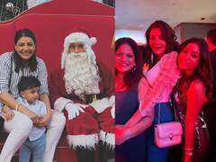 Kajal Aggarwal Photos : கொஞ்சம் குடும்பம்.. கொஞ்சம் பார்ட்டி..ஜாலியாக இருக்கும் காஜல் அகர்வால்!