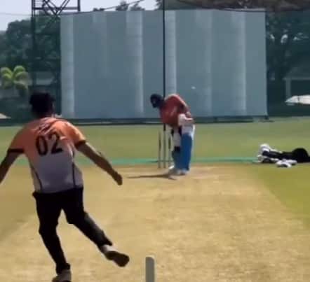 In a video shared by Rajasthan Royals on X (formerly Twitter), Sanju Samson was seen practicing with white-ball while donning an India practice jersey.