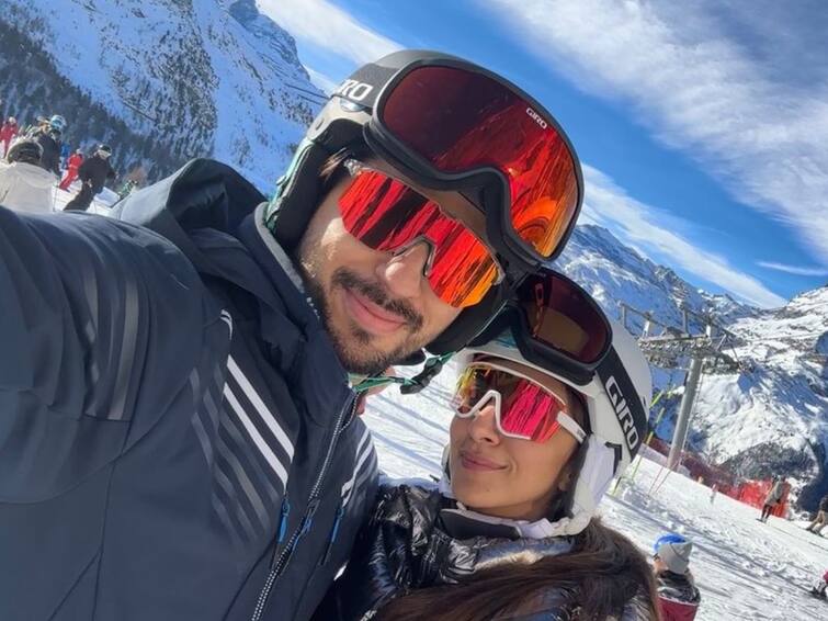 Kiara Advani And Sidharth Malhotra Ring In The New Year 2024 In Snow-Capped Mountains Kiara Advani And Sidharth Malhotra Ring In The New Year By Going Snowboarding Together