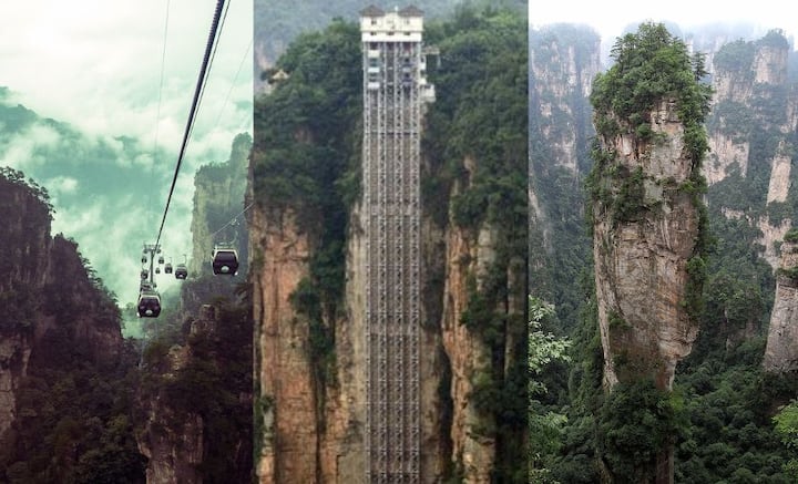 Zhangjiajie Bailong Outdoor Elevator: প্রাকৃতিক সৌন্দর্যের সঙ্গে সৃজনশীলতার মিশেল, না দেখলেই নয়। ছবি: পিক্সাবে, Zhangjiajie Guide.