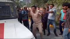 Protest on Hit and Run Law | સુરતમાં ડ્રાઇવરોનું હિંસક વિરોધ પ્રદર્શન, પોલીસકર્મી પર કર્યો હુમલો