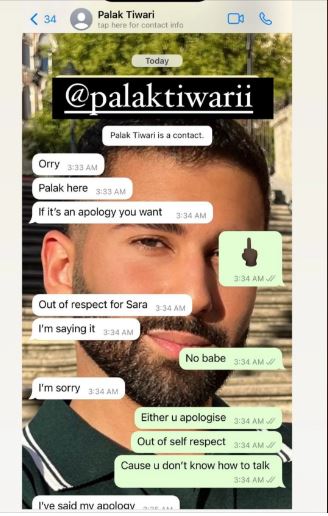 Palak Tiwari Apologises To Orry 'Out Of Respect For Sara', Latter Shows Her Middle Finger