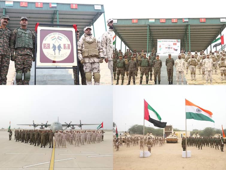 India And UAE Launch Joint Military Exercise Desert Cyclone In Rajasthan India And UAE Launch Joint Military Exercise 'Desert Cyclone' In Rajasthan