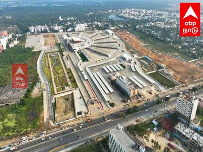 kilambakkam railway station works are expected to be completed by August - TNN Kilambakkam Bus Terminus : இன்னும் 7 மாதம் தான்..கிளாம்பாக்கம் ரயில் நிலையம் ஆகஸ்டில் திறக்க திட்டம்..!