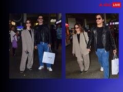 नए साल का जश्न मनाने के बाद स्टाइलिश अंदाज में लौटे Tamannaah-Vijay, एयरपोर्ट पर एक दूसरे का हाथ थामे स्पॉट हुए लव बर्ड्स