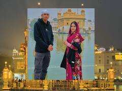 Navdeep Saini : காதல் மனைவியுடன் தங்க கோவிலில் தரிசனம் செய்த நவ்தீப் சைனி!
