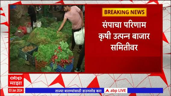 Pune Vegetable Market : वाहतूकदारांच्या संपामुळे 100 ते 150 गाड्यांची आवक कमी, भाजीपाला दरात वाढ