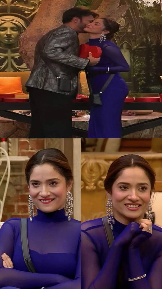 अंकिताने निळ्या रंगाच्या वनपीस ड्रेस मध्ये केलं खास फोटोशूट!