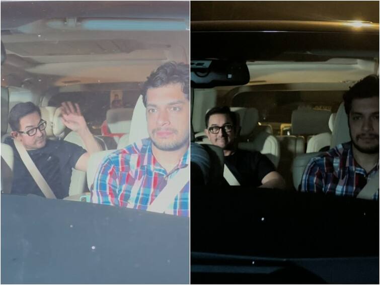 Aamir Khan And Ex-Wife Kiran Rao Spotted At Salman Khan's Home For Ira Khan Pre-Wedding Party Aamir Khan And Ex-Wife Kiran Rao Spotted At Salman Khan's Home For Ira Khan Pre-Wedding Party