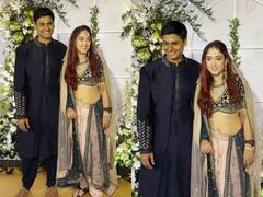 Ira-Nupur Wedding: गोल्डन डिजाइनर आउटफिट में बला की खूबसूरत लगीं आयरा खान... शेरवानी में खूब जचे नुपुर शिखरे, यहां देखें लेटेस्ट तस्वीरें