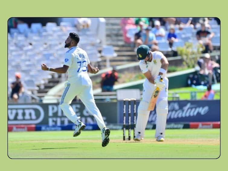 mohammed siraj takes 6 wickets as Indian seamers cleaned up South Africa in just 2 hours in the opening session for just 55 IND vs SA : केपटाऊनचं मैदान इतिहासाला जागलं! सिराजनं भगदाड पाडल्याने दक्षिण आफ्रिकेचा डाव सपशेल गंडला