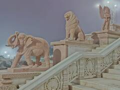 IN Pics: राम मंदिर के प्रवेश द्वार पर बजरंगी हनुमान, गज और सिंह की प्रतिमा हुईं स्थापित, देखें तस्वीरें