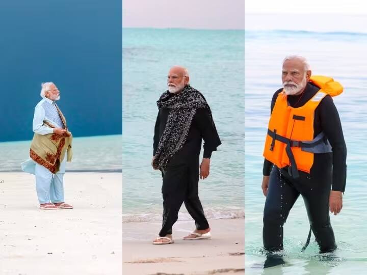 pm modi snorkeling during lakshadweep visit central scheme beneficiaries PM Modi Lakshadweep Visit: PM મોદીએ જ્યારે લક્ષદ્વીપમાં કરી સ્નૉર્કલિંગ,અનુભવ શેર કરતા કહ્યું કે, અનુભવ...