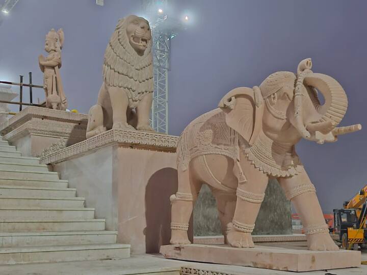 The statues of deities, gods, and goddesses will adorn the pillars and walls of the temple. (Image Source: Manogya Lohewal)