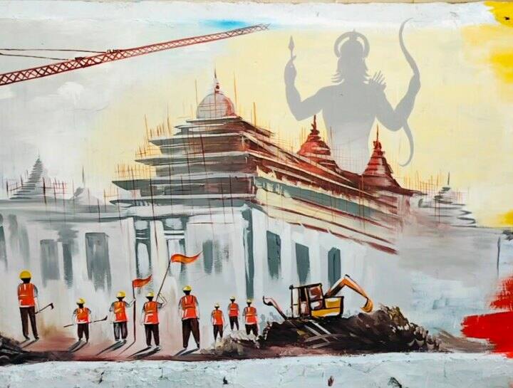 Ram Mandir Inauguration: त्रेता युग जैसी सजाई जा रही अयोध्या, हाईवे-फ्लाईओवर पर दिखेंगे रामायण के प्रसंग Ayodhya Ram Mandir Inauguration Ramayana era paintings engraved on bridge flyover on Ayodhya Gorakhpur Highway ann Ram Mandir Inauguration: त्रेता युग जैसी सजाई जा रही अयोध्या, हाईवे-फ्लाईओवर पर दिखेंगे रामायण के प्रसंग