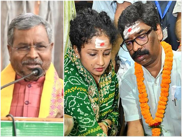 Jharkhand crisis Hemant Soren ED Summons Babulal Marandi BJP Kalpana To Become CM JMM MLA Resigns 'Just Like Lalu, Rabri...': BJP Claims Jharkhand MLA Resigned To Make Way For Hemant Soren's Wife To Become CM