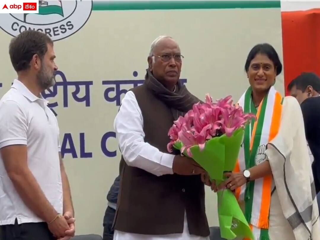 ys sharmila comments on while merging ysrtp with congress YS Sharmila: 'వైఎస్సార్ ఆశయ సాధన కోసం కాంగ్రెస్ పార్టీలో పనిచేస్తా' - ఆర్డర్ వేస్తే 'అండమాన్'లో బాధ్యతైనా నిర్వరిస్తానన్న షర్మిల