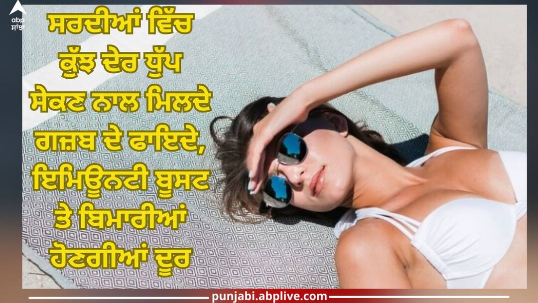 Sunbathing for a while in winter has amazing benefits, boosts immunity, prevents diseases Sunbathing in Winter: ਸਰਦੀਆਂ ਵਿੱਚ ਕੁੱਝ ਦੇਰ ਧੁੱਪ ਸੇਕਣ ਨਾਲ ਮਿਲਦੇ ਗਜ਼ਬ ਦੇ ਫਾਇਦੇ, ਇਮਿਊਨਟੀ ਬੂਸਟ ਤੇ ਬਿਮਾਰੀਆਂ ਹੋਣਗੀਆਂ ਦੂਰ