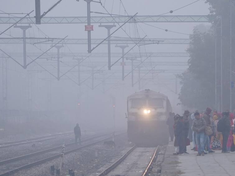 North India Delhi Fog Visbility Cold Wave UP Rajasthan MP Bihar Haryana Punjab Weather Updates Dense Fog Engulfs North India, Flight Ops Hit In Delhi. Cold Wave Prevails