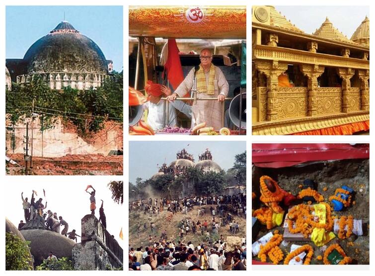 Ayodhya Ram Temple 500 Years of History Ram Mandir Timeline Babri Masjid to BJP Build Ram Temple Explained ABPP Ayodhya Ram Temple: போராட்டம், வன்முறை, உயிரிழப்பு; 500 ஆண்டுகால வரலாறு- அயோத்தி ராமர் கோயில் கடந்து வந்த பாதை!
