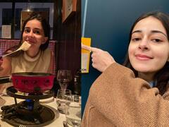 Ananya Panday Photos : லேட்டாக புத்தாண்டு வாழ்த்து சொன்ன க்யூட்டான நடிகை அனன்யா பாண்டே!
