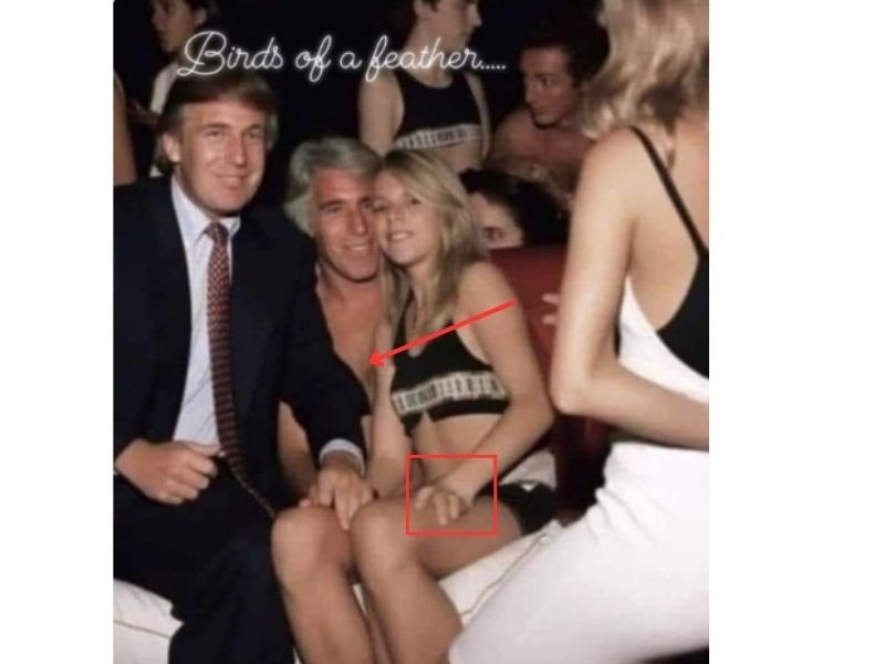 Fact Check: Photos Of Trump And Jeffrey Epstein Are Fake