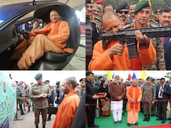 Yogi Adityanath Inaugurates 'Know Your Army' Event In Lucknow, Checks Assault Rifle — IN PICS
