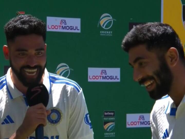 Jasprit Bumrah And Mohammed Siraj Special Bonding IND vs SA Video Latest Sports News Video: मोहम्मद सिराज ने जसप्रीत बुमराह को दिया अपनी शानदार गेंदबाजी का क्रेडिट, वीडियो में देखें क्या कहा?