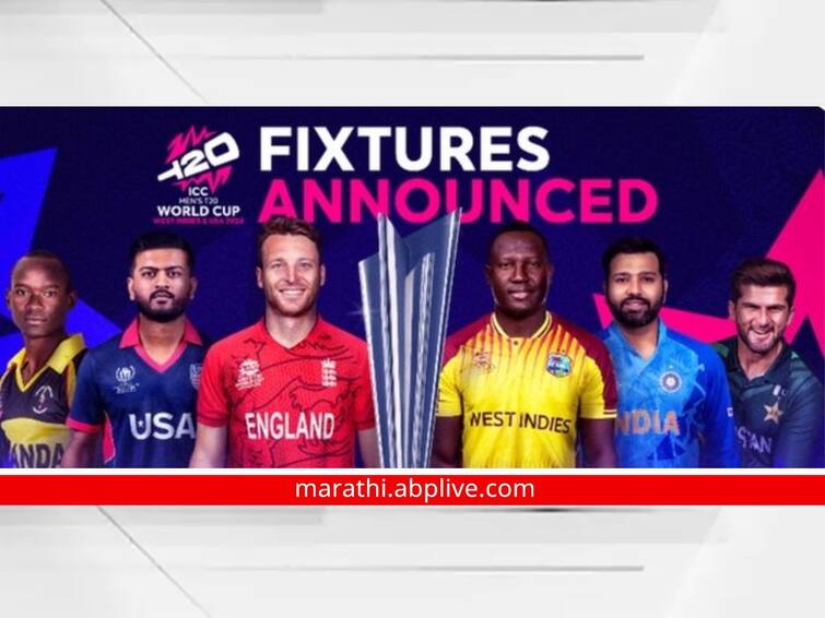 T20 World Cup schedule announced know will team India matches and which team in which group T20 World Cup 2024 Schedule : T20 वर्ल्डकपचे वेळापत्रक जाहीर; टीम इंडियाचे सामने कधी होणार अन् कोणता संघ कोणत्या गटात?