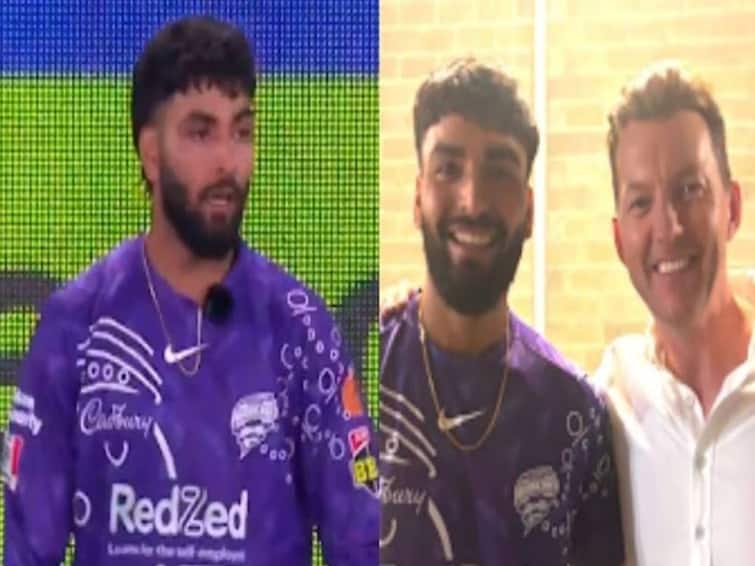 Brett Lee Speaking Hindi Video Viral BBL Indian Origin Cricketer During BBL Match, Video Goes Viral Brett Lee Talks In Perfect Hindi To Indian Origin Cricketer During BBL Match, Video Goes Viral