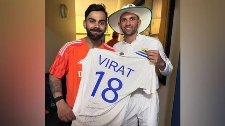 Virat Kohli gifts signed jersey to Proteas spinner Keshav Maharaj get to know IND vs SA: মাঠের বাইরে সৌহার্দ্যের বার্তা, নিজেই সই করা জার্সি মহারাজকে উপহার বিরাটের