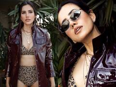 Sonnalli Seygall Stuns In Animal Print Bikini With Daring Jacket; PICS