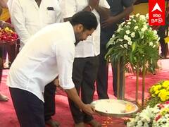 Suriya in Vijayakanth Memorial - ”முகத்தை கூட பார்க்கல”உடைந்து அழுத சூர்யா