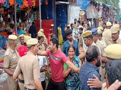 பழனி மலை அடிவாரத்தில் ஆக்கிரமிப்பு கடைகள் அகற்றம்; கண்ணீர் விட்டு அழுது புலம்பிய கடைக்காரர்கள்