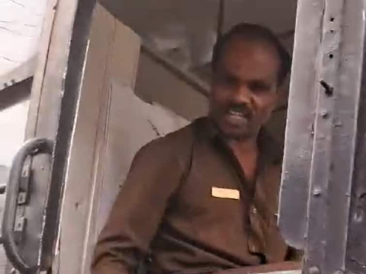Government bus driver rude to female passenger in Nilgiris 'உன் அப்பன் வீட்டு வண்டியா?' : பெண் பயணியிடம் அநாகரிகமாக அரசு பேருந்து ஓட்டுநர்.. கூடலூரில் பரபரப்பு