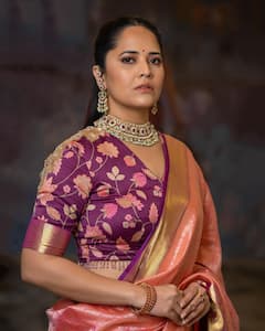 Anasuya Photos: సూయ సూయ అనసూయ, శారీలో అట్టా సంపమాకు అమ్మాయ