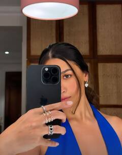 Alia Bhatt Photos : நீல நிற உடையில் அசத்தும் நடிகை ஆலியா பட்..!