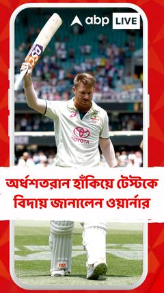 অর্ধশতরান হাঁকিয়ে টেস্টকে বিদায় জানালেন ওয়ার্নার