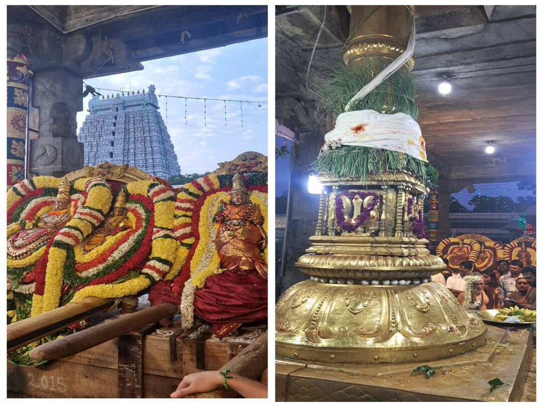 Tiruvannamalai Brahmotsava festival of Utrayana Punya period started with 10 days flag hoisting at Annamalaiyar temple - TNN உத்ராயண புண்ணிய கால பிரம்மோற்சவ விழா அண்ணாமலையார்  கோயிலில் கொடியேற்றத்துடன் தொடக்கம்