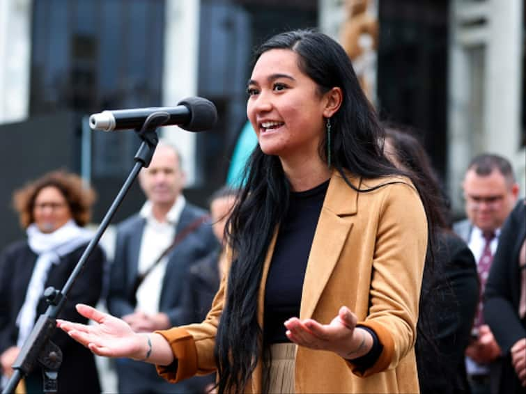 New Zealand Youngest MP Hana Rawhiti Performs Maori Haka First Parliament Appearance Viral Video