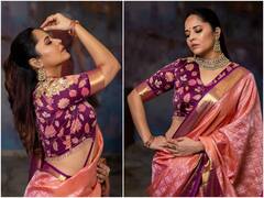 Anasuya Photos: సూయ సూయ అనసూయ, శారీలో అట్టా సంపమాకు అమ్మాయ