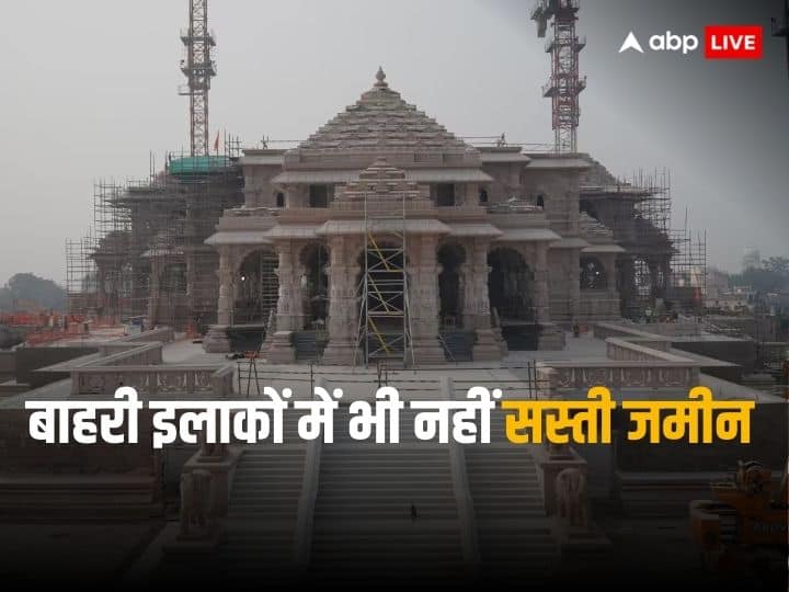 Ayodhya Ram Mandir construction is giving support for real estate price surge Ayodhya Ram Mandir: अयोध्या में राम मंदिर के उद्घाटन से पहले ही रियल एस्टेट सेक्टर को लगे पंख, हवा में उड़ रही जमीन की कीमतें 