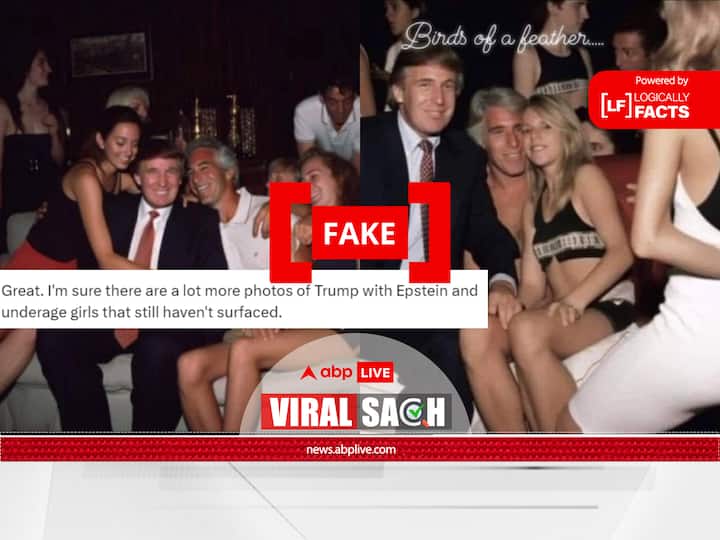 Fact Check: Photo Of Trump And Jeffrey Epstein Are Fake Fact Check: Photos Of Trump And Jeffrey Epstein Are Fake