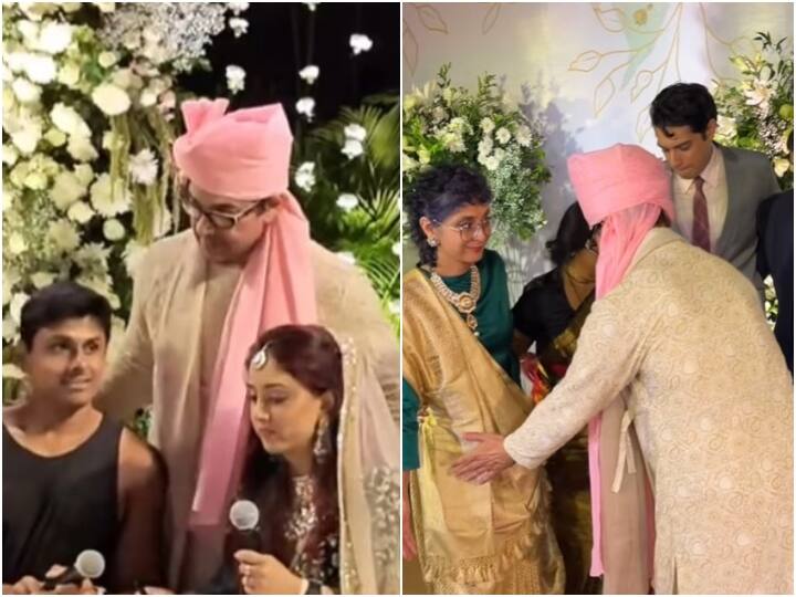 ira khan nupur shikhare wedding doting dad Aaamir khan tooks his role as a father of the bride seriously बेटी के पिता होने के नाते आमिर खान ने निभाई अपनी जिम्मेदारियां, सुपरस्टार ने दूल्हे के परिवार वालों का रखा खास ध्यान
