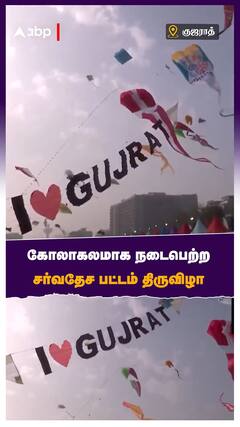 International Kite Festival : கோலாகலமாக நடைபெற்ற  சர்வதேச பட்டம் திருவிழா