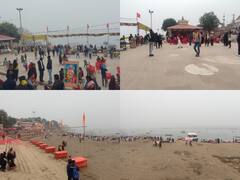 IN Pics: खुशनुमा मौसम के बीच भारी संख्या में बनारस के घाटों पर उमड़े पर्यटक, देखें तस्वीरें