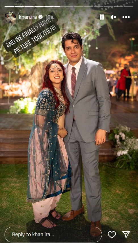 Ira-Nupur Wedding: आयरा खान ने बड़े भाई जुनैद खान संग दिया पोज, शेयर की शादी की अनदेखी तस्वीर