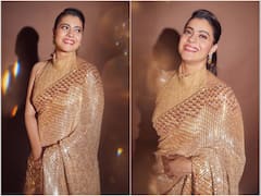 Kajol Glistens Like Gold In A Manish Malhotra Saree, SEE PICS
